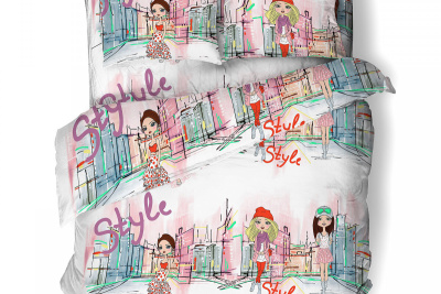 КПБ МЫ – ГОРОДСКИЕ ДЕВЧОНКИ поплин 1,5 сп разноцветные